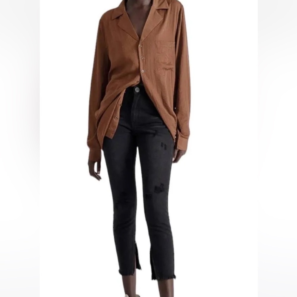 One x oneteaspoon high waisted freebird ankle zip distressed